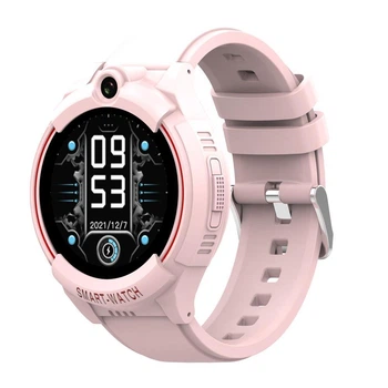 Детские смарт часы Lemfo Y05 с GPS, 4G звонками, видеосвязью, прослушиванием, HD камерой и аккумулятором 1000 мАч До 5–7 дней работы Розовый