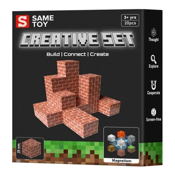 Магнітний конструктор Same Toy Creative Set Brick 20 деталей MCRAFT-4520-SM