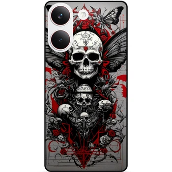 Силиконовый чехол Candy для Xiaomi Poco X8 Pro с рисунком Череп Скелет