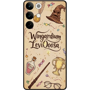 Силиконовый бампер чехол Candy для Realme C85 Pro с рисунком Гарри Поттер Harry Potter Левиоса