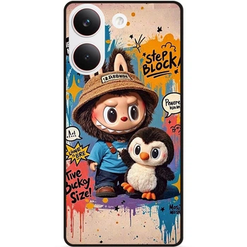 Бампер силиконовый чехол Candy для Xiaomi Poco X8 Pro с рисунком Лабубу Labubu