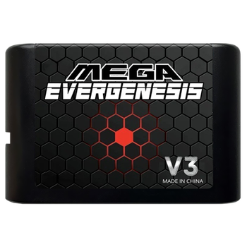 Флэш Картридж Evergenesis Mega Drive Sega V3 Pro EDMD 4Gb 3000 in 1 Английская Версия