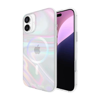 Чехол Case-Mate Soap Bubble для iPhone 16 Plus Iridescent with MagSafe (CM054372)
