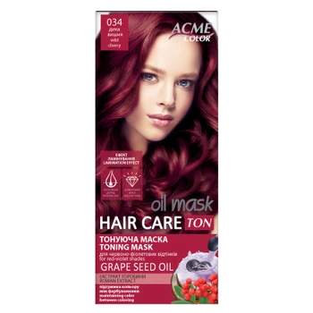 Оттеночный бальзам Acme Color Hair Care Ton Oil Mask 034 - Дикая вишня (4820197009411)