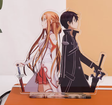 Фігурка стійка Sword Art Online Мистецтво Меча Онлайн Кирито Асуна 15 см