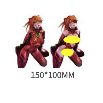 Голографическая наклейка Евангелион Аска Лэнгли Evangelion Asuka Langley 150x100 мм 2931631099