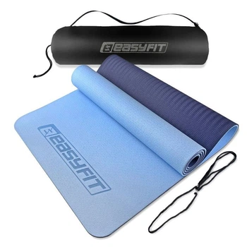 Килимок для йоги (блакитний з синім) в чохлі EasyFit (298889)