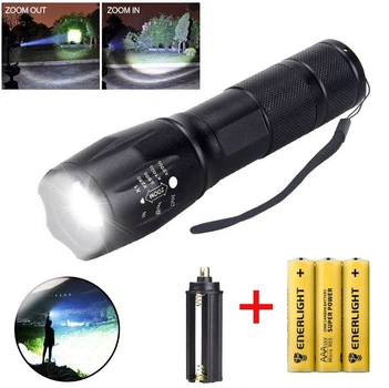 Мощный Телескопический Фонарик 5 в 1 с белым светом / LED фонарь + 3 батарейки AAA