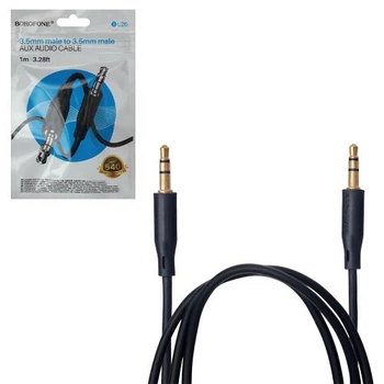 Аудіокабель Borofone BL26 AUX 3.5 mm - 3.5 mm, 1м