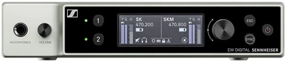 Dwukanałowy cyfrowy odbiornik bezprzewodowy Sennheiser EW-DX EM 2 Band R1-9: 520-608 MHz 19" (4044155260212)
