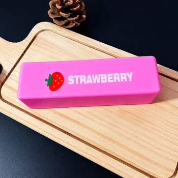 Іграшка Масло Полуниця сквіш іграшка антистрес (Butter Squishy) 14 см для дітей (арт 16031)