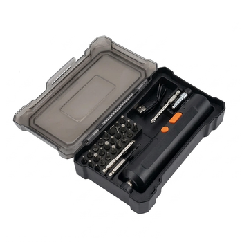 Электроотвертка RIAS R-28 USB Type-C 12.9W с 28 насадками в кейсе Black (3_08374)