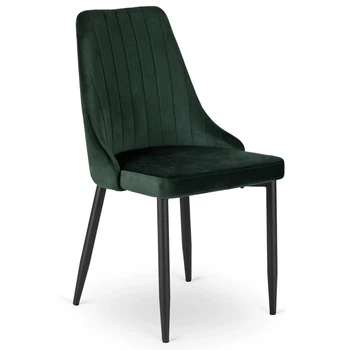 Стул MEBEL ELITE BARI Зеленый ножки черные ME.BARI/Z/V/K