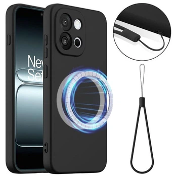 Защитный чехол Deexe Silicone Case with MagSafe для OnePlus Nord 6 - Black