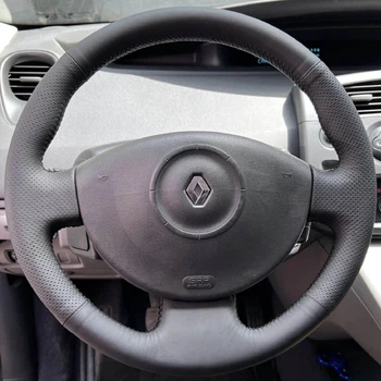 Чохол Обплетення Керма для Renault Megane II / Scenic II 2003-2009 Шкіра (Модельна Викрійка) №48