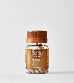 Сонцезахисні капсули для прискорення засмаги Cantabria Labs HELIOCARE ORAL BRONZE, 60 капсул