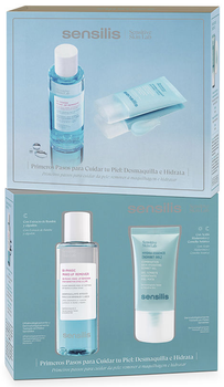Zestaw do pielęgnacji twarzy Sensilis Krem-żel do twarzy Hydra Essence 40 ml + Płyn micelarny dwufazowy 150 ml (8428749006657)
