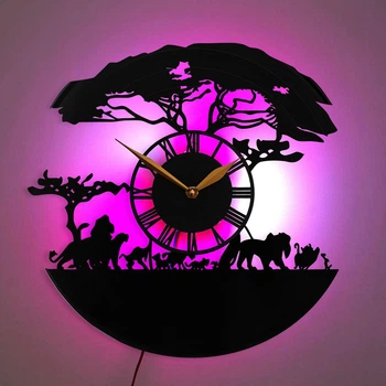 Годинник Lion King з LED-підсвіткою, подарунок Lion King, декор Lion King