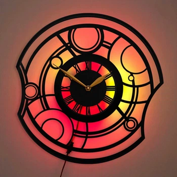 Настенные часы Doctor Who с LED-подсветкой