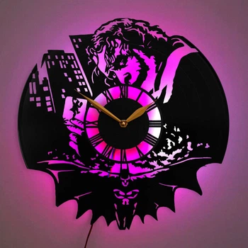 Годинник Batman з LED-підсвіткою, подарунок для чоловіка, годинник Joker, LED-лампа, декор Batman