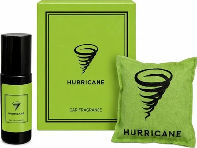 Ароматизатор в авто Hurricane Light Green аромасаше + спрей