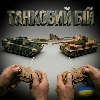 Игровой набор танковый бой танк боевой 2 шт на радиоуправлении