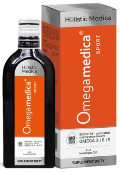 Omega‑ALA Holistic Medica OMEGAREGEN Sport koenzym Q10 płyn 250 ml Cytryna (5901687630144)