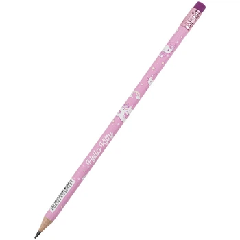 Чернографитный карандаш KITE, Hello Kitty, с резинкой, (HK25-056)
