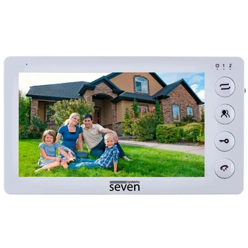Відеодомофон 7 дюймів SEVEN DP-7573 white