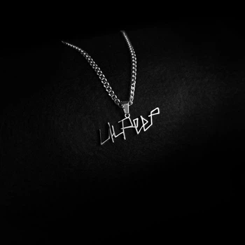 Подвеска кулон на шею лил пип цепочка LiLPeeP от украинского производителя из нержавеющей стали на подарок