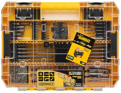 Набір свердел та біт (насадок) DeWALT 85 елементів DT70762 (5054905252243)