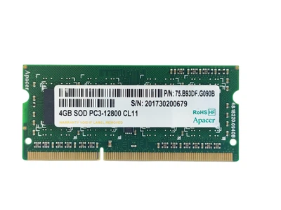 Оперативная память для ноутбука SODIMM Apacer DDR3 4Gb 1600MHz PC3-12800S (75.B93DF.G090B) 14896 Б/У