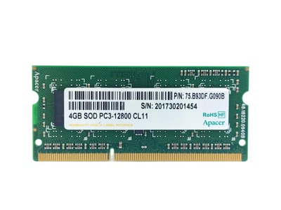 Оперативная память для ноутбука SODIMM Apacer DDR3 4Gb 1600MHz PC3-12800S (75.B93DF.G090B) 14882 Б/У