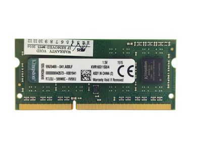 Оперативна пам'ять для ноутбука SODIMM Kingston DDR3 4Gb 1600MHz PC3-12800S (KVR16S11S8/4) 14925 Б/У