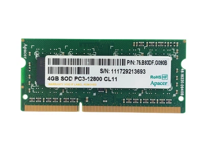 Оперативная память для ноутбука SODIMM Apacer DDR3 4Gb 1600MHz PC3-12800S (75.B93DF.G090B) 14902 Б/У