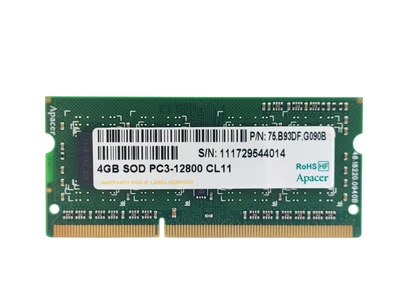Оперативна пам'ять для ноутбука SODIMM Apacer DDR3 4Gb 1600MHz PC3-12800S (75.B93DF.G090B) 14911 Б/У