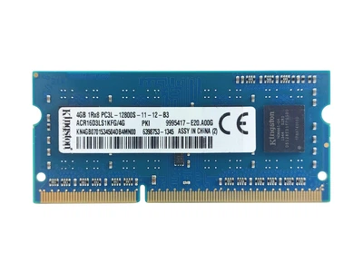 Оперативная память для ноутбука SODIMM Kingston DDR3L 4Gb 1600MHz PC3L-12800S (ACR16D3LS1KFG/4G) 14993 Б/У