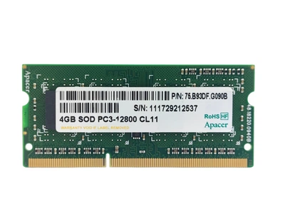 Оперативная память для ноутбука SODIMM Apacer DDR3 4Gb 1600MHz PC3-12800S (75.B93DF.G090B) 14913 Б/У