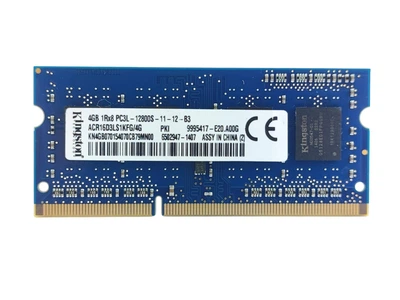 Оперативна пам'ять для ноутбука SODIMM Kingston DDR3L 4Gb 1600MHz PC3L-12800S (ACR16D3LS1KFG/4G) 14990 Б/У