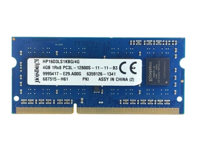 Оперативна пам'ять для ноутбука SODIMM Kingston DDR3L 4Gb 1600MHz PC3L-12800S (HP16D3LS1KBG/4G) 15007 Б/У