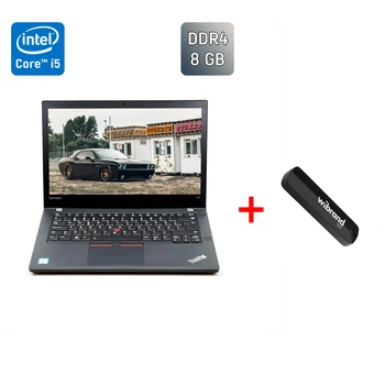 Ультрабук Б-класс Lenovo ThinkPad T470 / 14" (1920x1080) IPS / Intel Core i5-6300U (2 (4) ядра по 2.4 - 3.0 GHz) / 8 GB DDR4 / 300 GB SSD / Intel HD Graphics 520 / WebCam / Fingerprint / Windows 10 б/у + Подарок Флэш-накопитель USB 32 GB