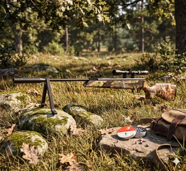 Пневматическая винтовка Artemis GR1000 Camo 4.5 мм (Газовая пружина) + Оптический прицел 3-7х28 + Бипод + Пули