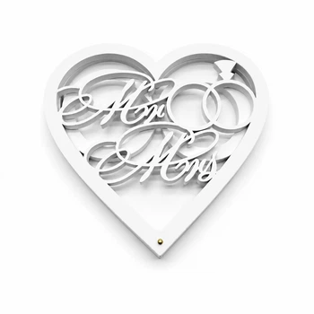 Підставка для обручок у формі серця «Mr & Mrs Harmony» 120 мм (KPO-129)