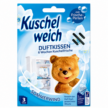 Ароматизатор для шафи Kuschelweich Літній вітер саше 3 шт