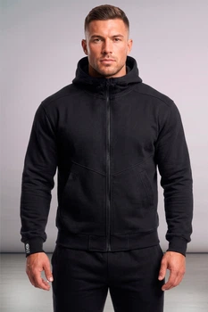 Чоловіча кофта на блискавці з капюшоном TOTALFIT AM6-LD10 4XL