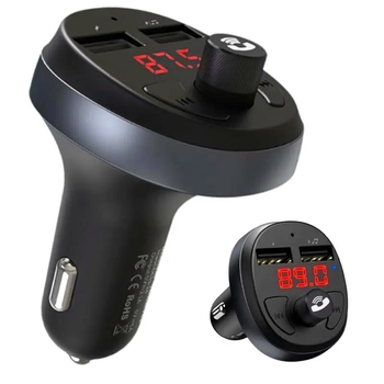 FM трансмиттер Hoco E41 с зарядкой 2USB 2.4A Bluetooth 4.2 для автомобиля воспроизведение музыки и громкой связи