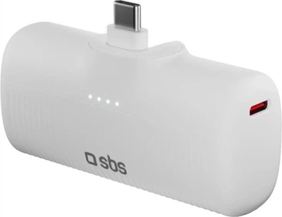 Powerbank SBS EcoPower 5000 mAh 10W White (8018417498466)