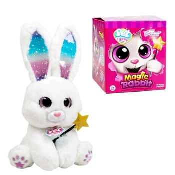 Мягкая игрушка Magic Rabbit MIC кролик интерактивный 33 см Белый с декоративным аксессуаром для сюжетных игр и подарков