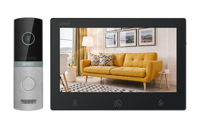 Комплект ARNY AVD-7123FHD (AVD-710FHD 2Мп 7'' IPS + AVP-NG230 2Мп 115°), Black + Silver