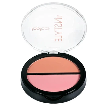 Двойные румяна для лица TopFace Instyle Twin Blush On 006 Кораллово-персиковый матовый и розовый матовый 10 г